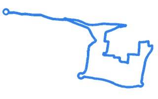 Route shape for Route 6 at Portsmouth DTC