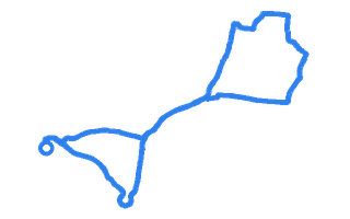 Route shape for Route 1 at Portsmouth DTC (Marriott Hotel)