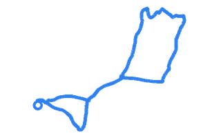 Route shape for Route 5 at Portsmouth DTC (Marriott Hotel)