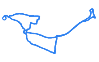 Route shape for Route 11 at Portsmouth DTC (Marriott Hotel)