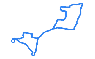 Route shape for Route 12 at Portsmouth DTC (Marriott Hotel)