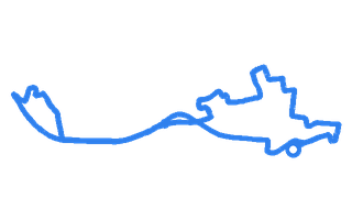 Route shape for Route 2 at Preston DTC