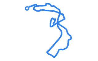 Route shape for Route 3 at Preston DTC
