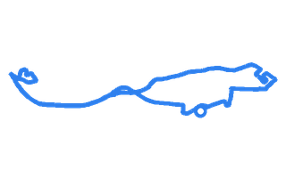 Route shape for Route 8 (NEW) at Preston DTC