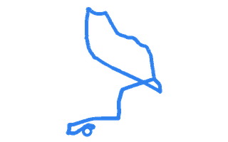 Route shape for Route 11 at Preston DTC