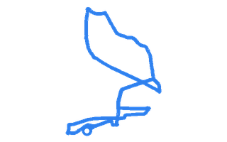 Route shape for Route 17 (NEW) at Preston DTC