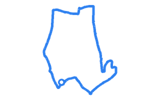 Route shape for Route 2 at Reading DTC