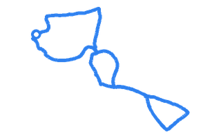 Route shape for Route 8 at Reading DTC