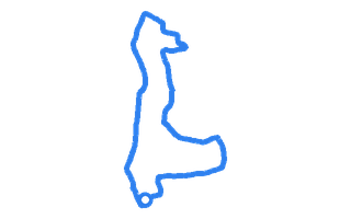 Route shape for Route 13 at Reading DTC
