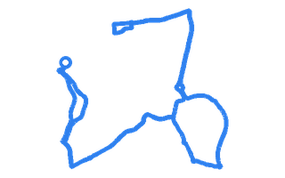 Route shape for Route 18 (NEW) at Reading DTC