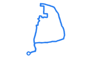 Route shape for Route 20 (NEW) at Reading DTC