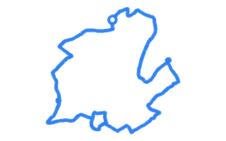 Route shape for Route 1 at Redditch DTC