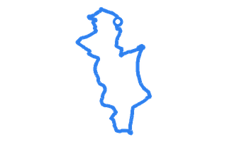 Route shape for Route 10 at Redditch DTC