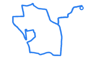 Route shape for Route 4 at Redhill Aerodrome DTC