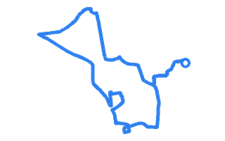 Route shape for Route 7 at Redhill Aerodrome DTC