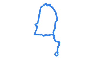 Route shape for Route 14 (NEW) at Redhill Aerodrome DTC