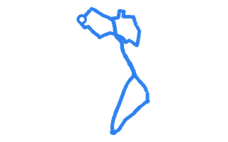 Route shape for Route 2 (NEW) at Rhyl DTC