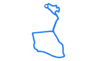 Route shape for Route 5 (NEW) at Rhyl DTC