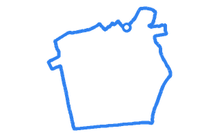 Route shape for Route 6 at Rhyl DTC