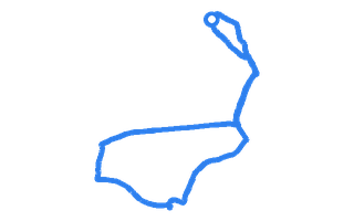 Route shape for Route 11 at Rhyl DTC