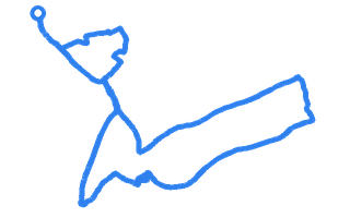 Route shape for Route 13 at Rhyl DTC