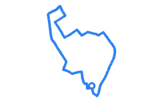 Route shape for Route 1 at Rochdale DTC