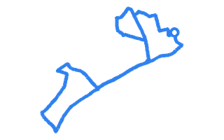 Route shape for Route 2 at Rochdale DTC