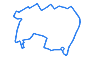 Route shape for Route 3 at Rochdale DTC