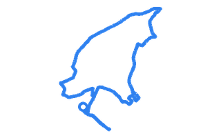 Route shape for Route 10 at Rochdale DTC
