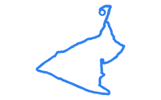 Route shape for Route 1 (NEW) at Rugby DTC