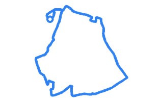 Route shape for Route 10 at Rugby DTC