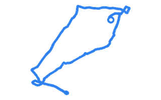 Route shape for Route 16 (NEW) at Rugby DTC