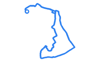 Route shape for Route 20 (NEW) at Rugby DTC
