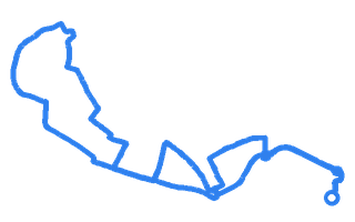 Route shape for Route 10 at Salisbury DTC