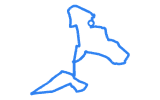 Route shape for Route 12 at Salisbury DTC