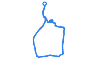 Route shape for Route 14 at Scarborough DTC