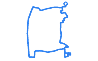Route shape for Route 3 at Scunthorpe DTC