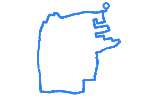 Route shape for Route 4 at Scunthorpe DTC