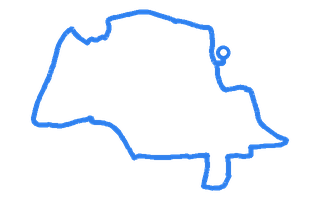 Route shape for Route 8 at Scunthorpe DTC