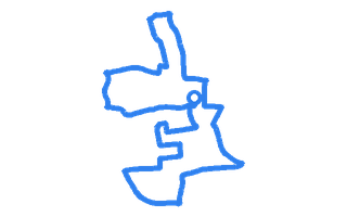 Route shape for Route 9 at Scunthorpe DTC