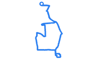 Route shape for Route 11 at Scunthorpe DTC