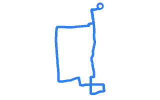 Route shape for Route 13 at Scunthorpe DTC