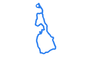 Route shape for Route 1 at Sevenoaks DTC