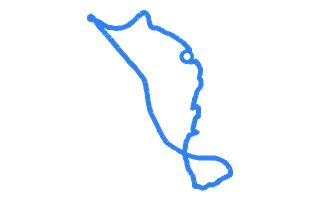 Route shape for Route 3 at Sevenoaks DTC
