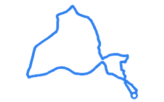 Route shape for Route 4 at Sevenoaks DTC