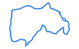 Route shape for Route 6 at Sevenoaks DTC