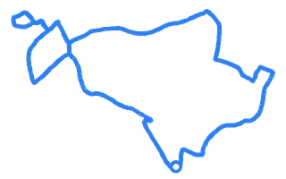 Route shape for Route 7 at Sevenoaks DTC