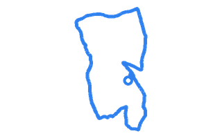 Route shape for Route 8 at Sevenoaks DTC