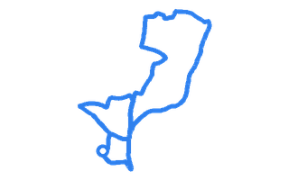 Route shape for Route 9 at Sevenoaks DTC