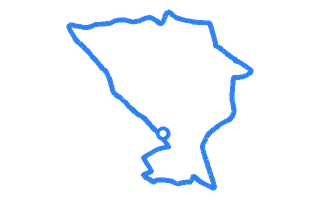 Route shape for Route 10 at Sheffield (Middlewood Road) DTC
